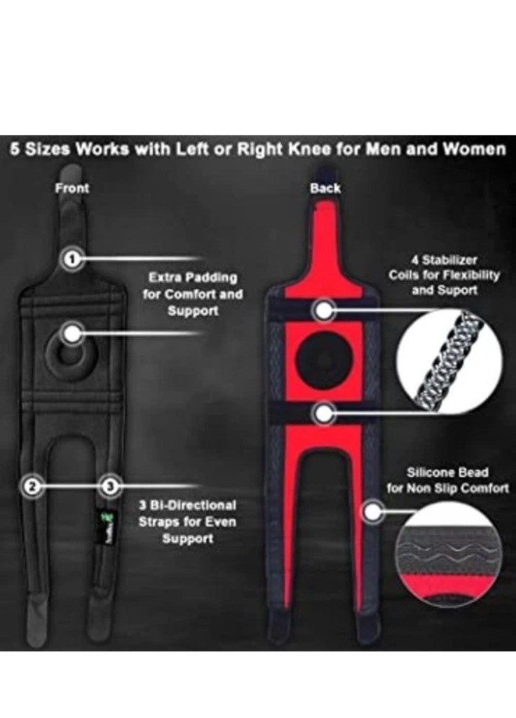 TechWare Pro Knee￼Brace Support Knee Brace for Knee Pain. Unisex. Large. New