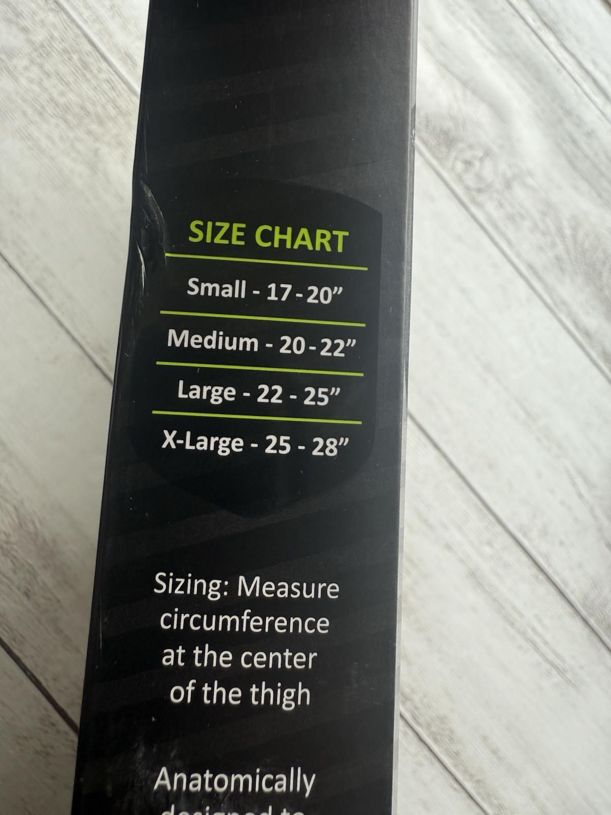 P-Tex PRO Thigh Sleeve Adult XL Kinetic Panels Thermal Compression Black