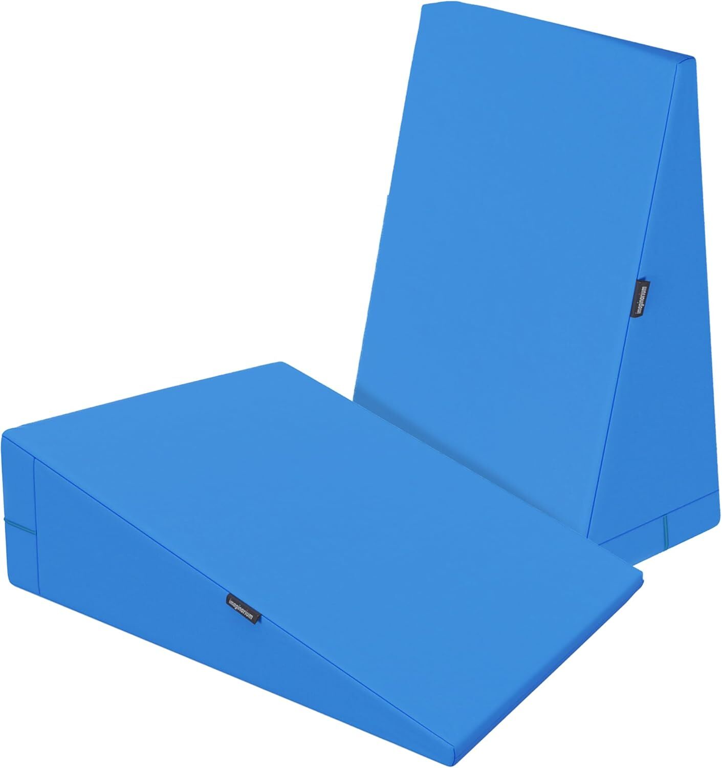 PACK OF 2 Imaginarium Wedge Pillow for Sleeping- 7.5″ Memory Foam Bed Sleep Blue