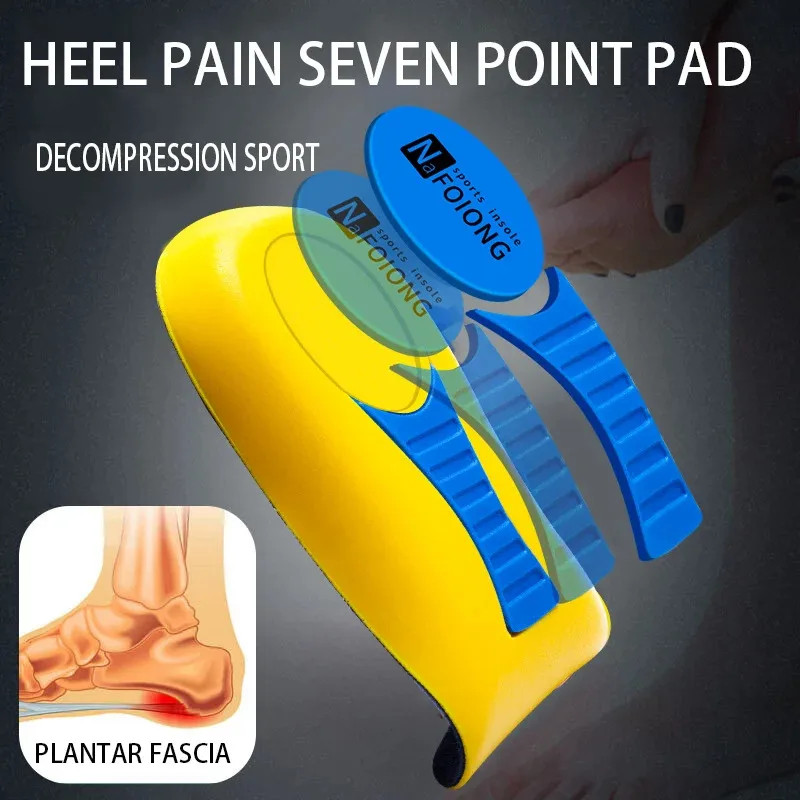 Half Orthopedic Insoles for Men Women Foot Heel Spurs Pain Cushion Foot Massager