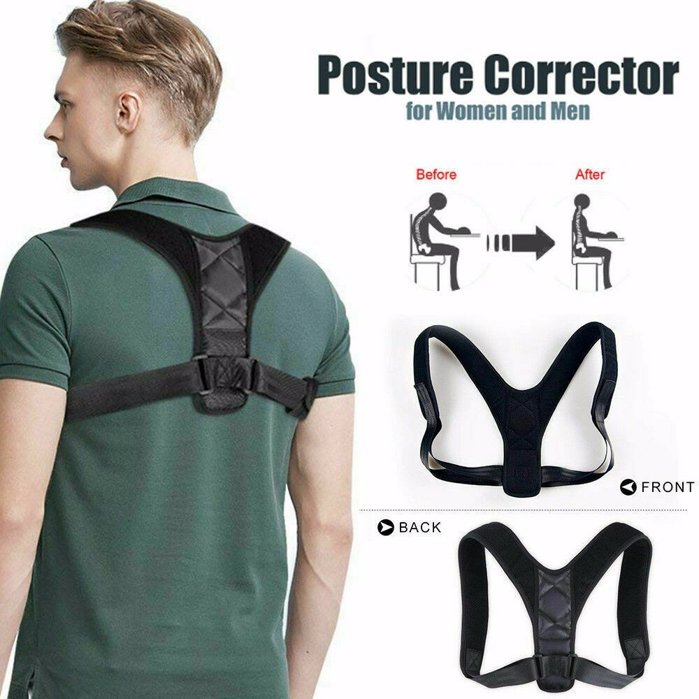 True Fit Posture Corrector Men Women Body Correct Adjustable Slouch Brace Belt