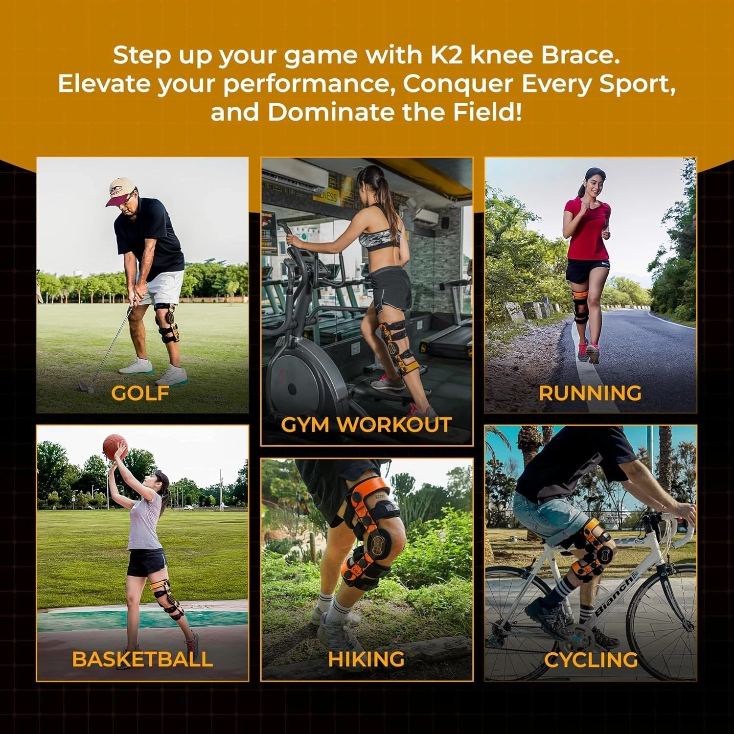 Z1 K2 Knee Brace for ACL Ligament Sports Injuries OA & Knee Pain for Men & Women