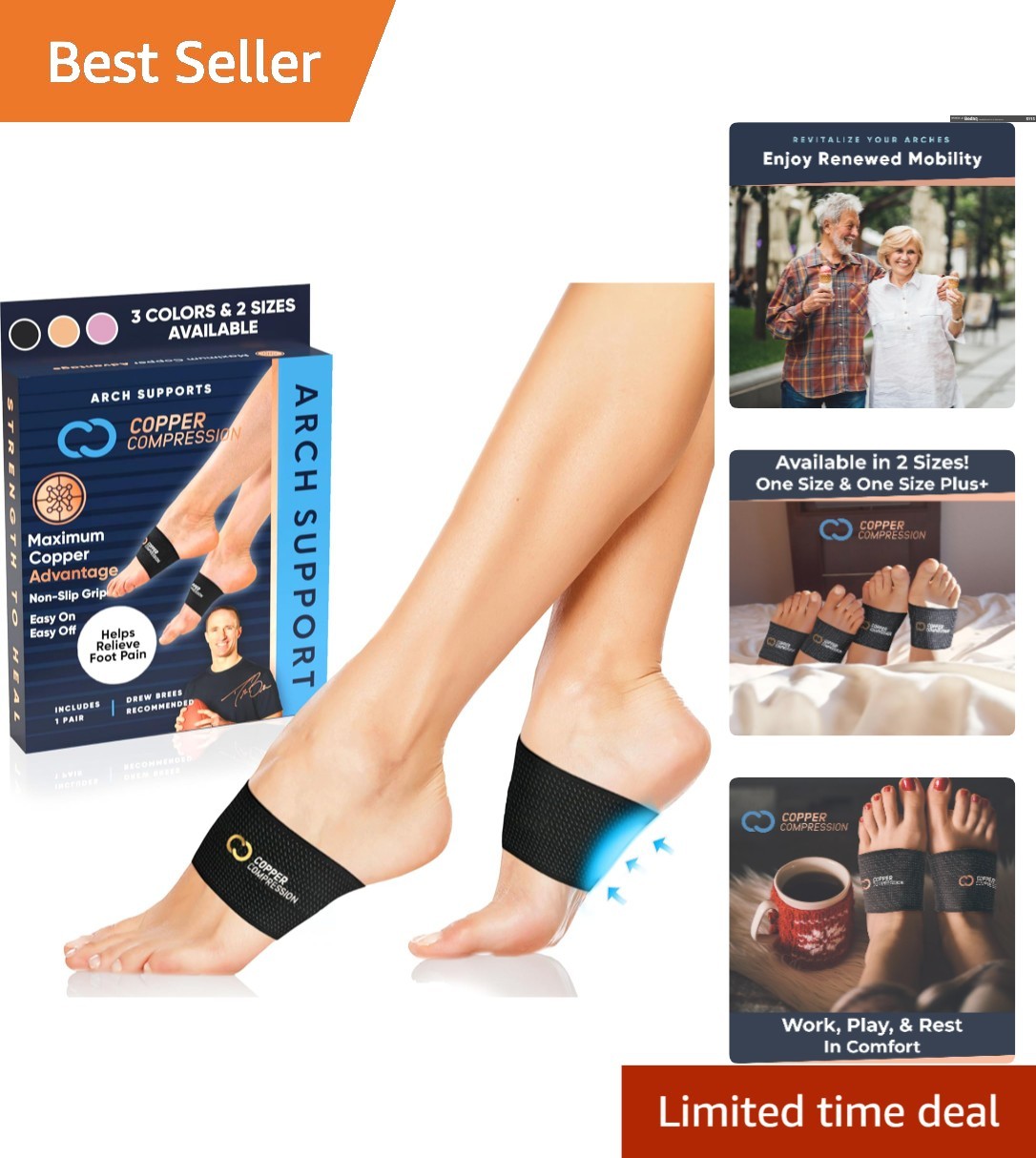 Breathable Compression Sleeves for Arch Support – Pain Relief for All Foot Types