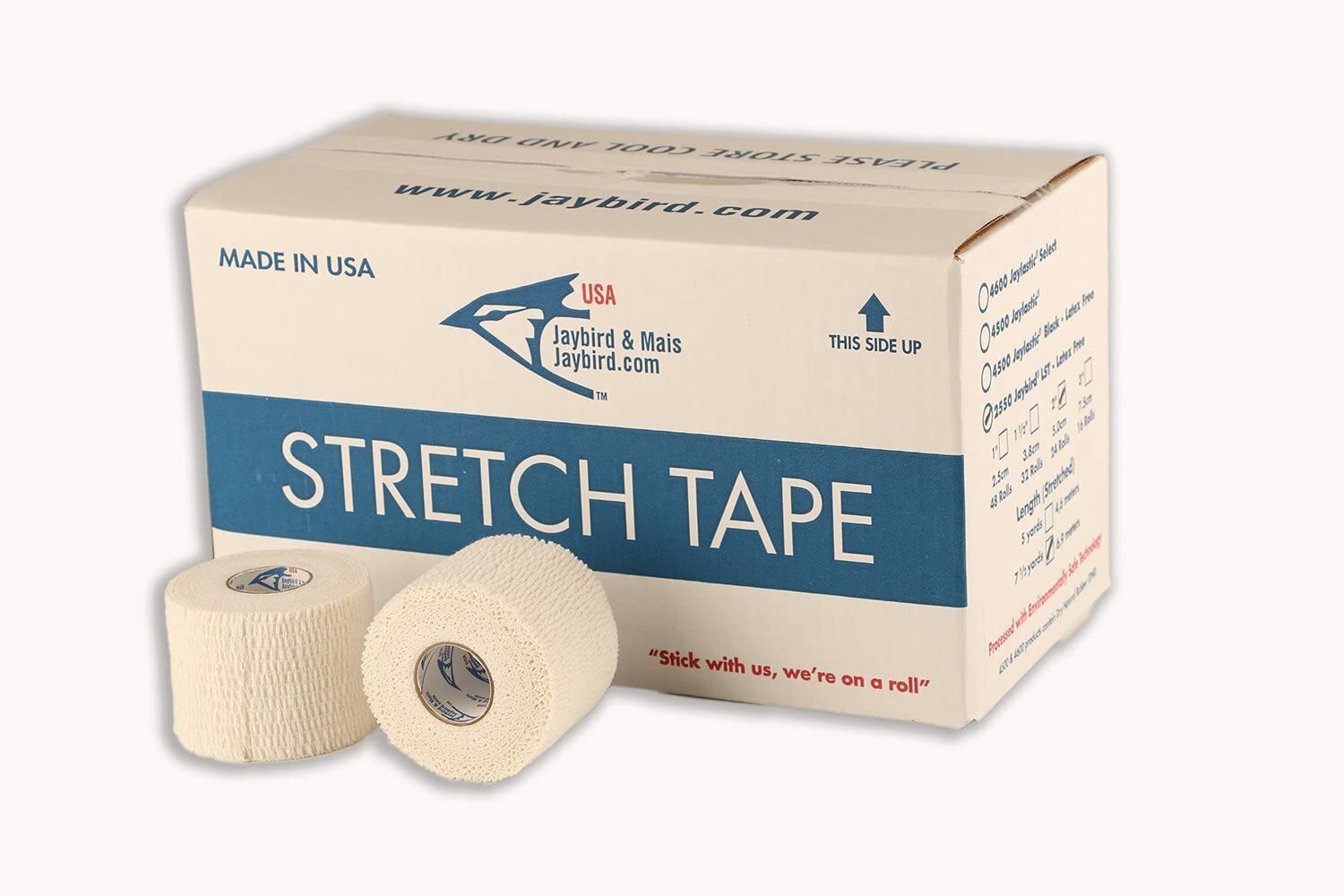 Jaybird & Mais LST #2550 Latex Free Athletic Tape 2″ x 7.5yds – Case of 24 rolls
