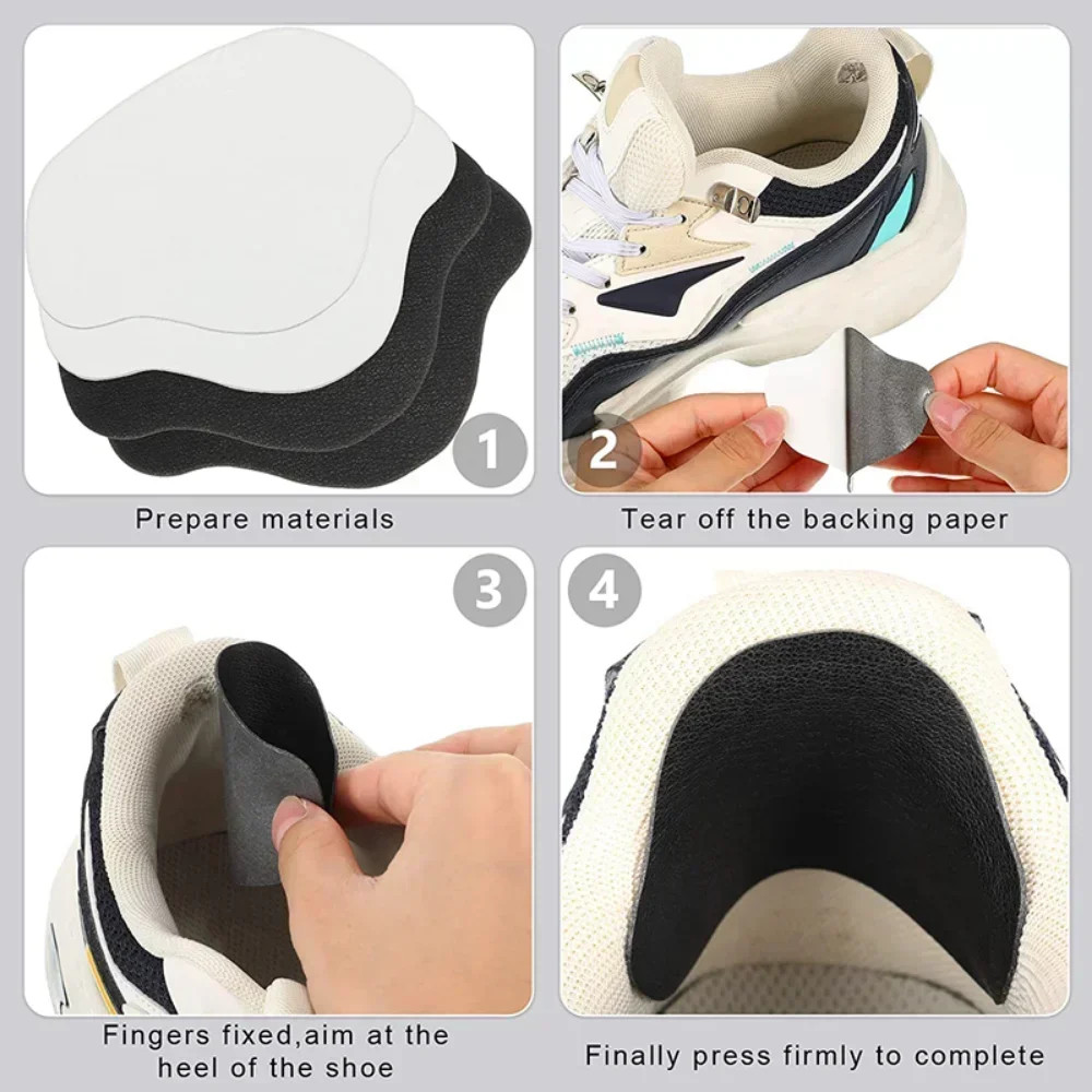 6pcs Sports Shoes Repair Stickers Suede Heel Protector Anti-Wear Repair Holes Se