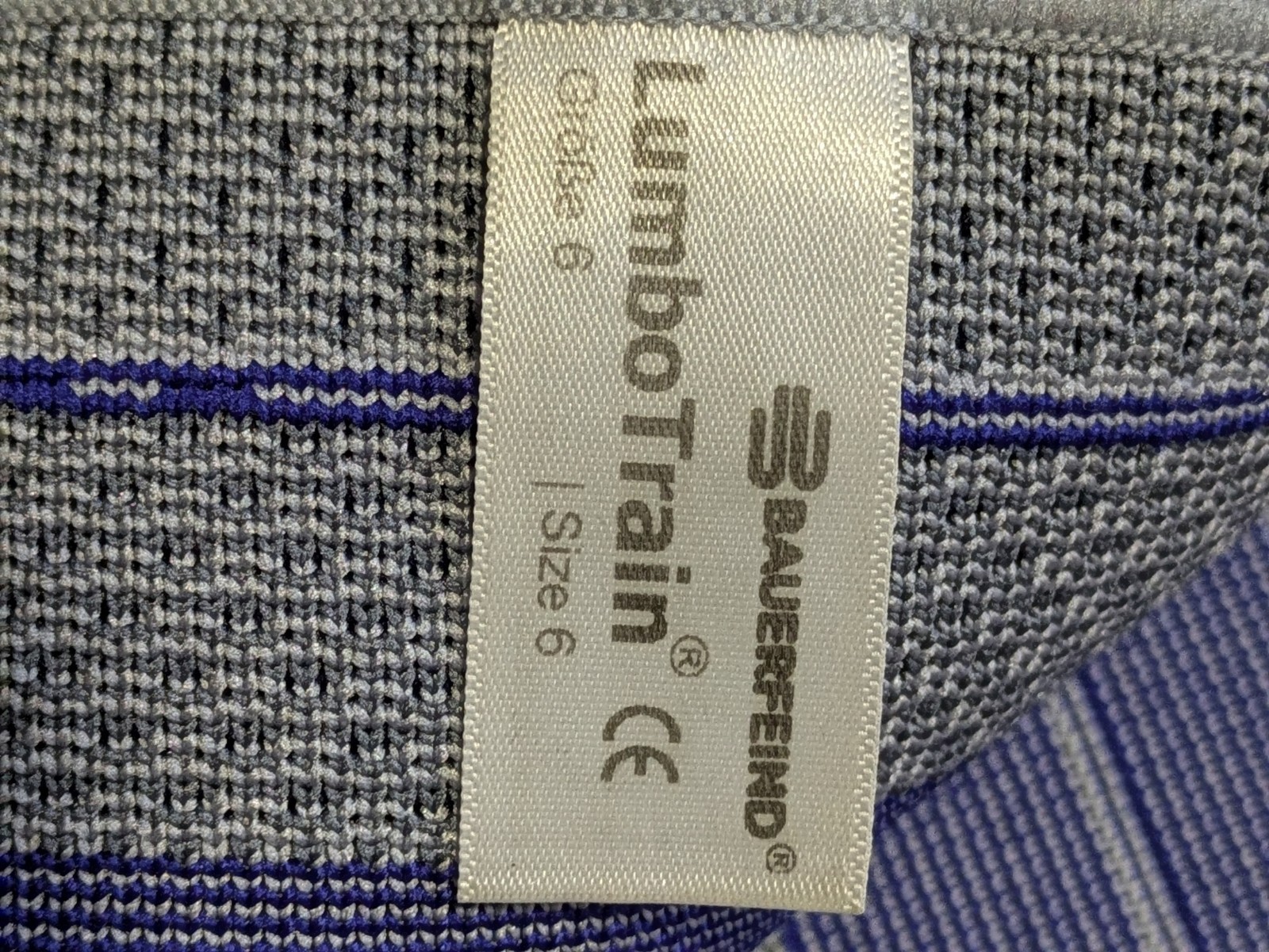 Size 6. Bauerfeind LumboTrain stabilization spine