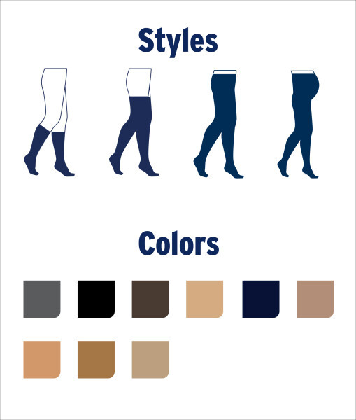 JOBST Women’s Ultrasheer Knee High Classic 15-20 mmHg Closed Toe