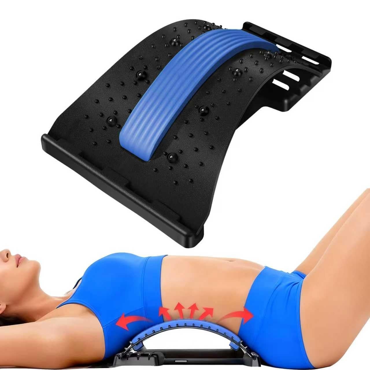 Generic Blue Lumbar Support Board & Back Stretcher for Lower Back Pain Relief