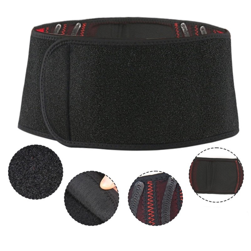 Ergonomic Waist Support Belt Adjustable Lumbar Back Brace for Workout Exercise