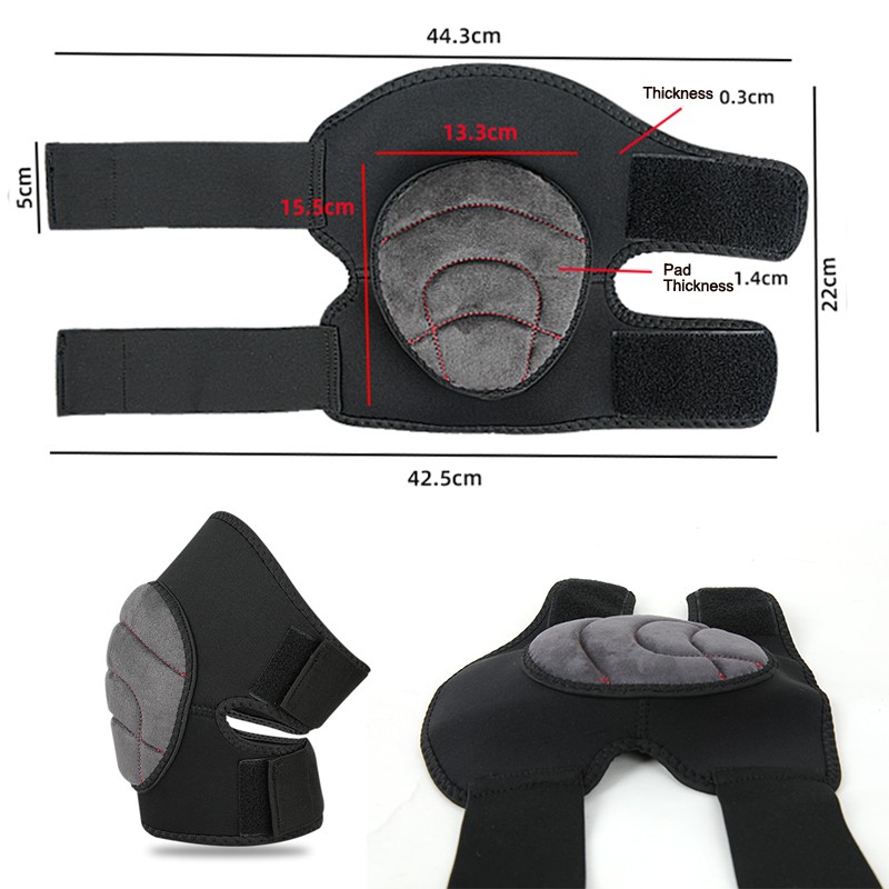 Shockproof Knee Pads Brace Impact Absorption for Dance Sports Football Collision