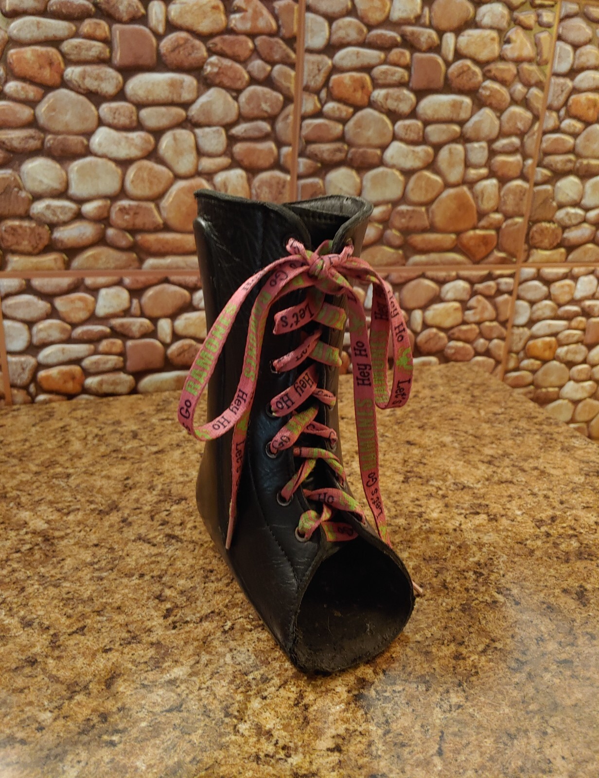 HTF Antique RETRO Leather Boot Foot ANKLE Brace Polio Steampunk CAST SUPPORT COS