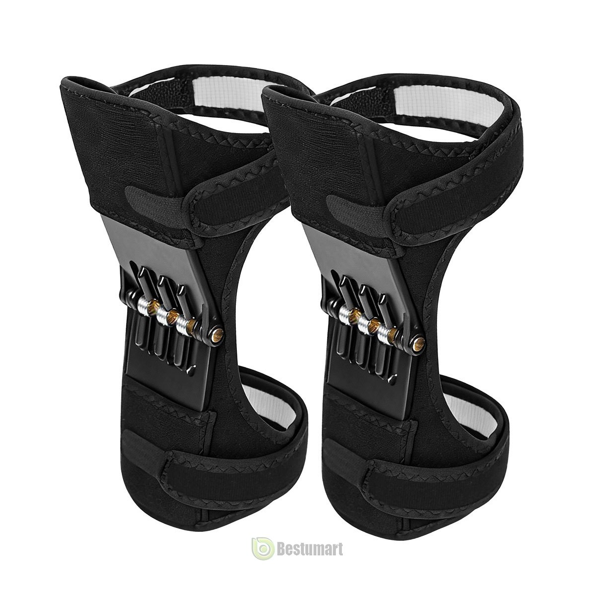 1Pair Joint Support Knee Pads Power Spring Loaded Rebound Sports Lift Protection