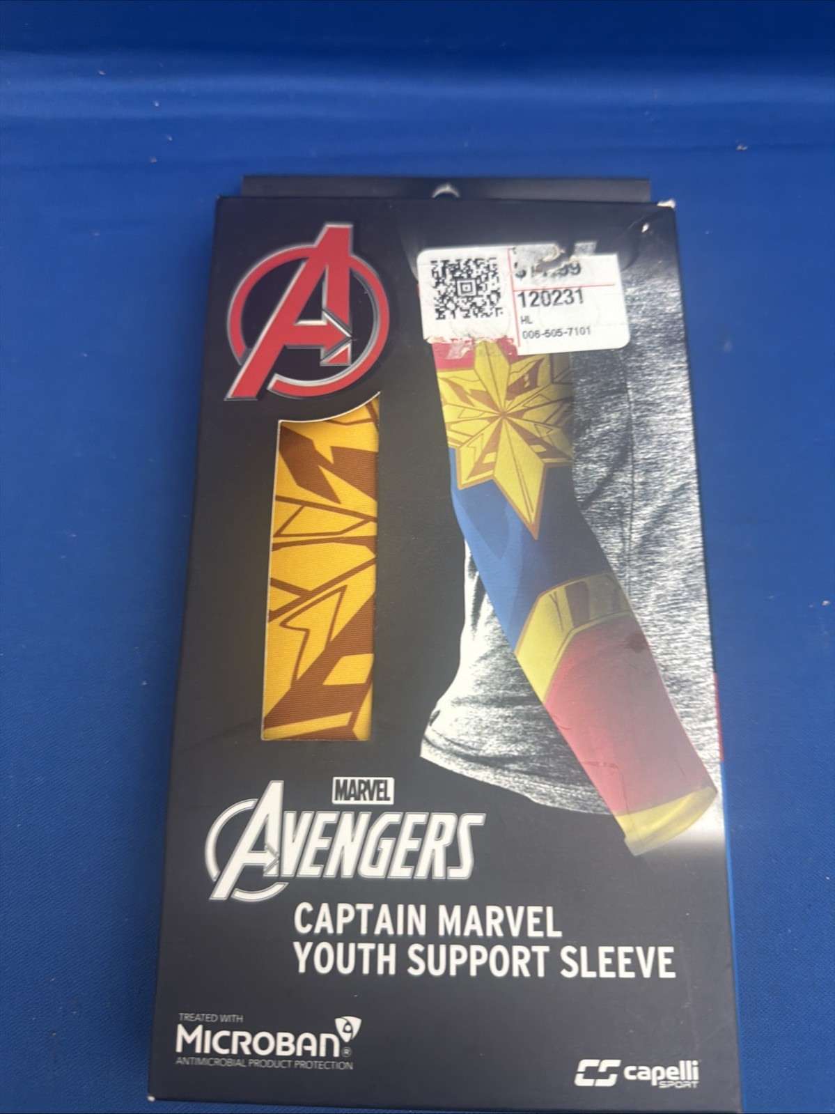 C2 NEW Marvel Captain Marvel Youth Support Sleeve S/M Small / Medium Compression