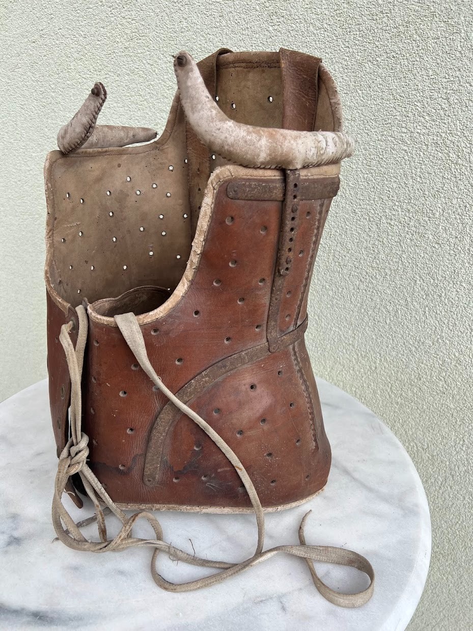 Rare Antique Leather Medical Corset Orthopedic Body Brace – Steampunk / Curios