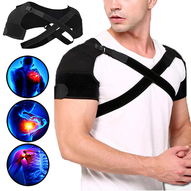 Double Shoulder Brace for Women & Men Shoulder Pain Relief for Rotator Cuff Gym