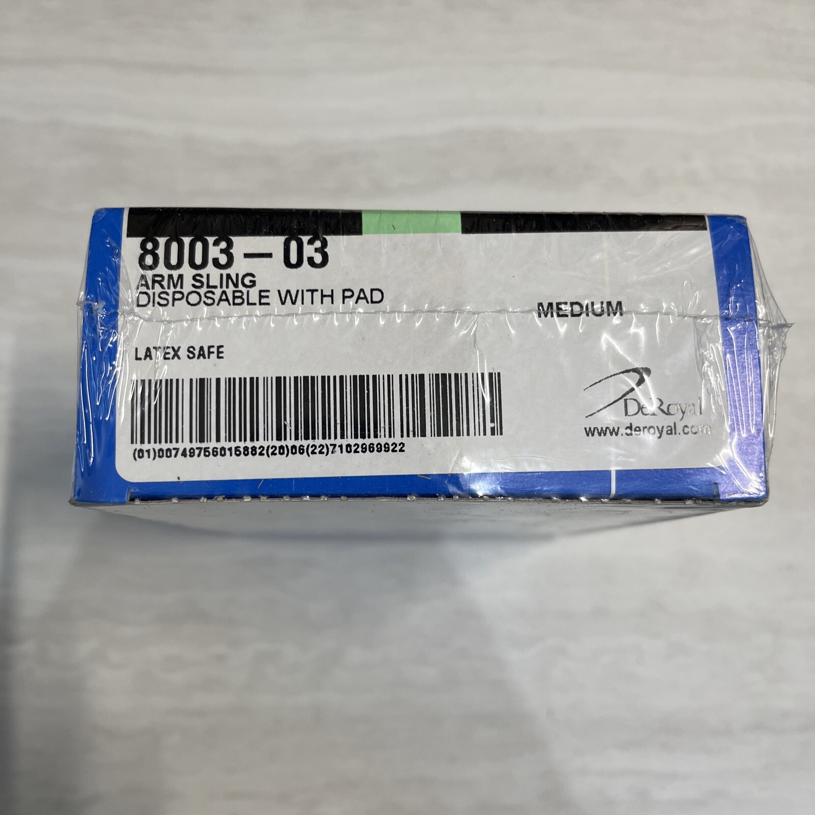 DeRoyal Arm Sling Medium 8003-03 Disposable With Pad Latex Safe