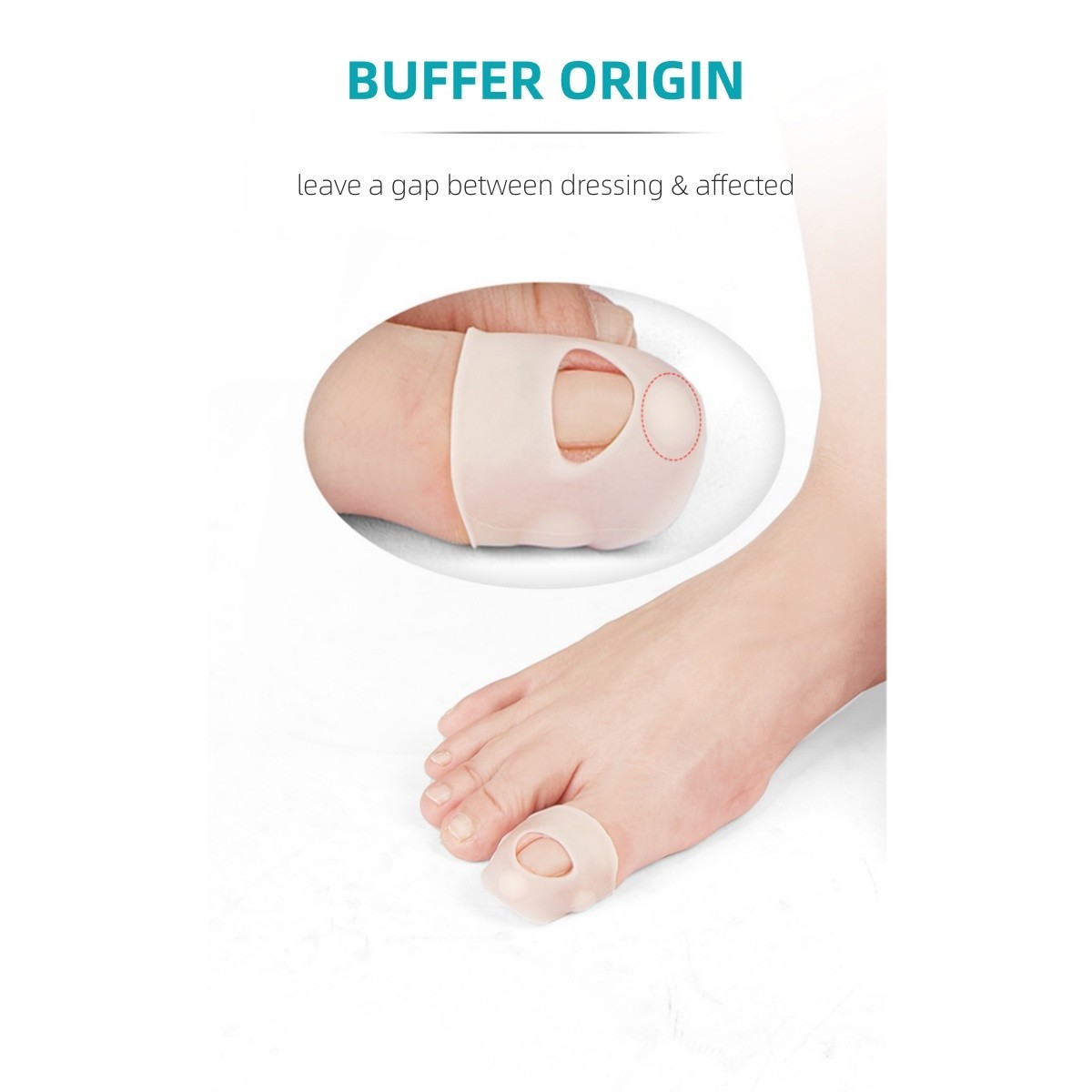 Big Toe Protectors Silicone Toe Caps To Cushion Toe Blister Corn Callus Walking