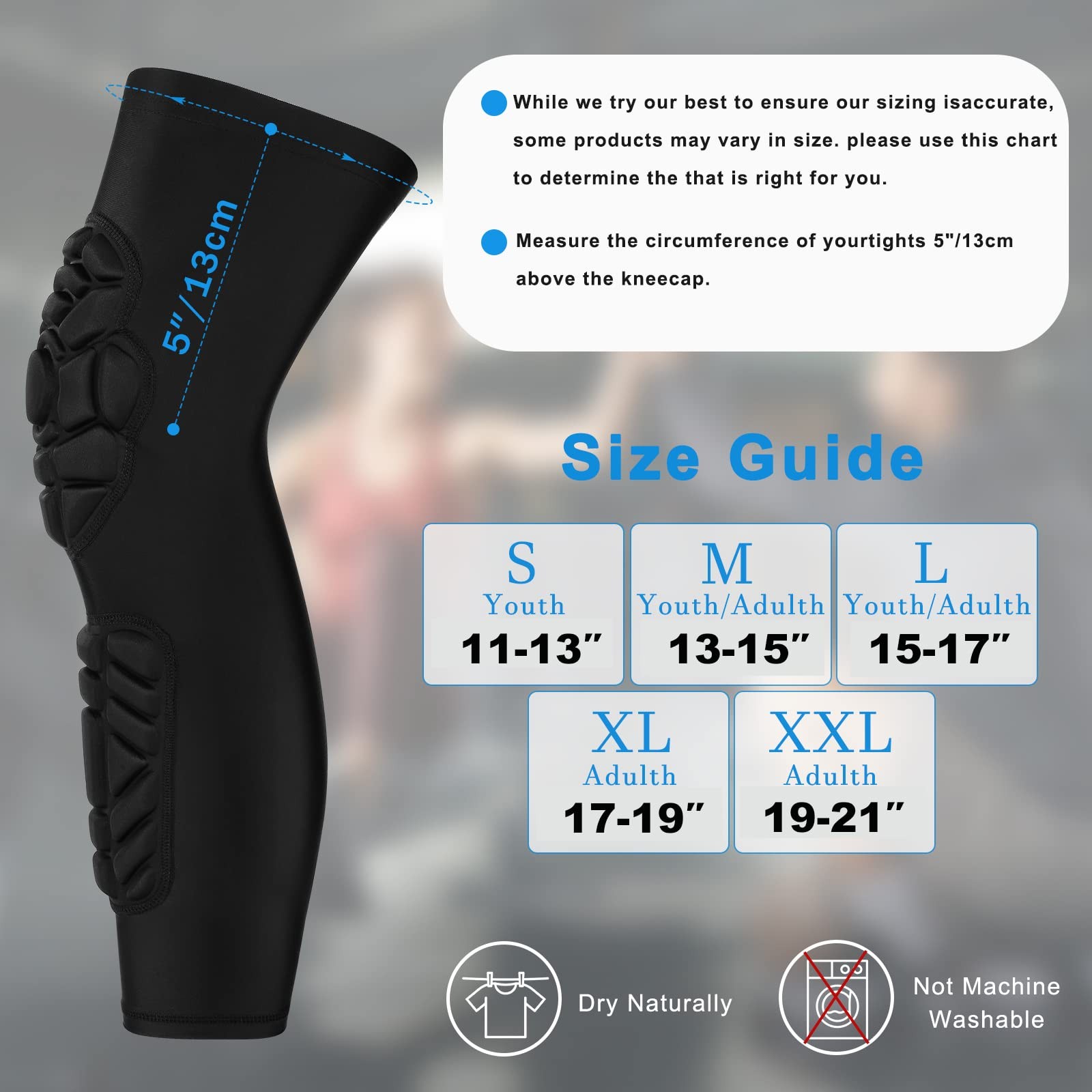 GUOZI knee calf pads large 2 pack