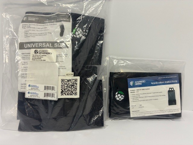 Advanced Ortho Cross-Fit Hinged Knee Brace 6100 & Fast-Fit Knee Sleeve 620 – NEW