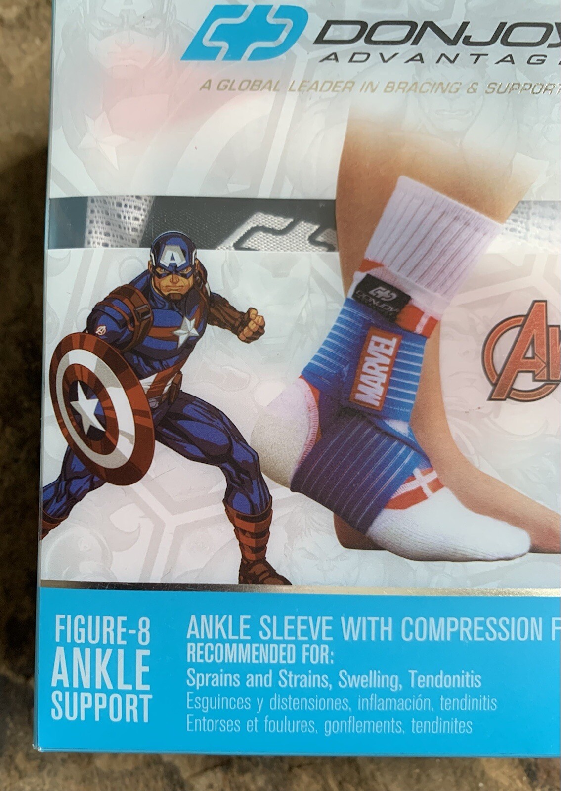 Donjoy Youth Captain America Figure-8 Ankle Support. New