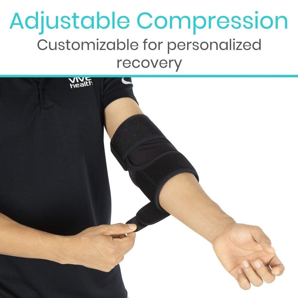 Elbow Brace, Elbow Support, Reversible, Adjustable, 2 Straps