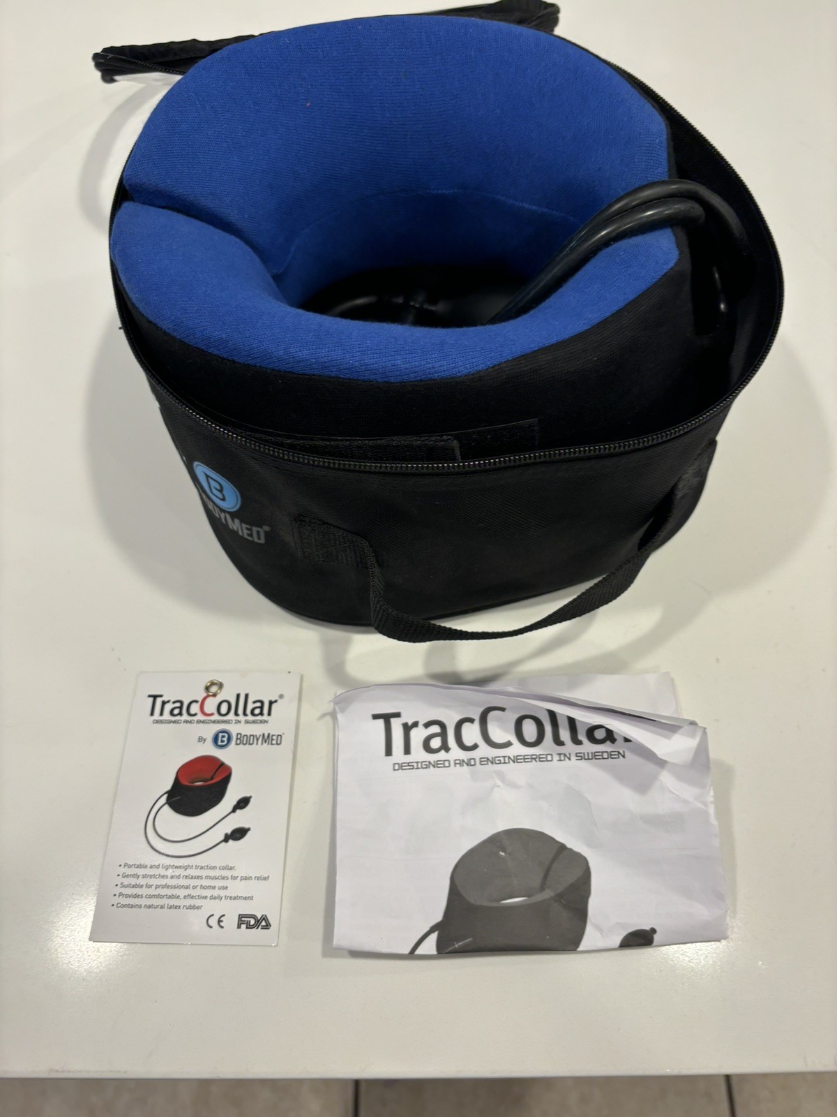 Body Med Trac Collar Cervical Neck Traction Device Medium/Large Fits 15″ -18″