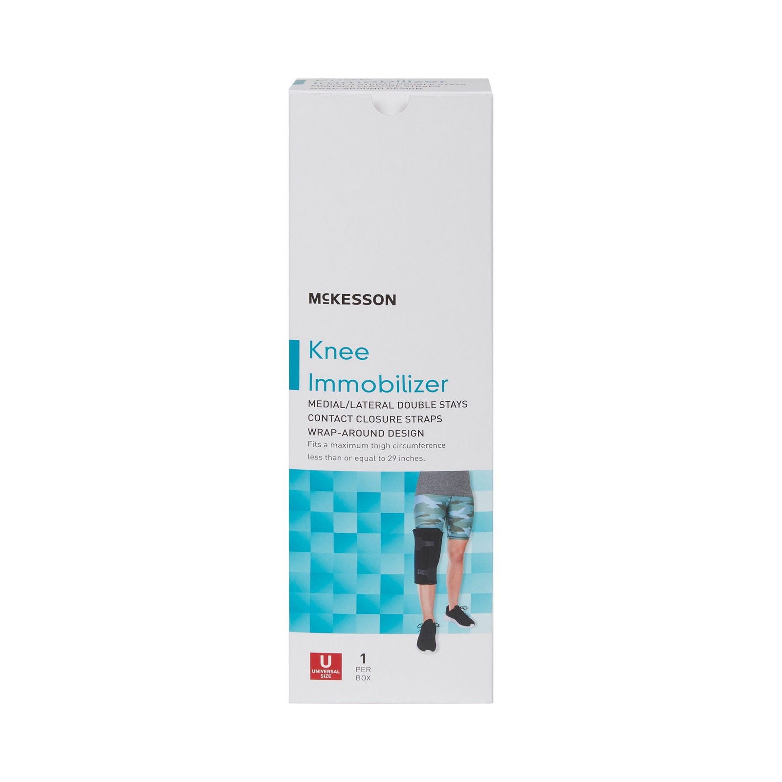 McKesson Foam Knee Immobilizer One Size 1 Each