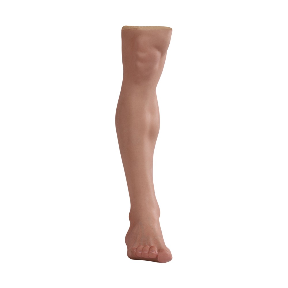Silicone Prosthetic Leg Cover Foot Sleeve Realistic Lifelike Skin