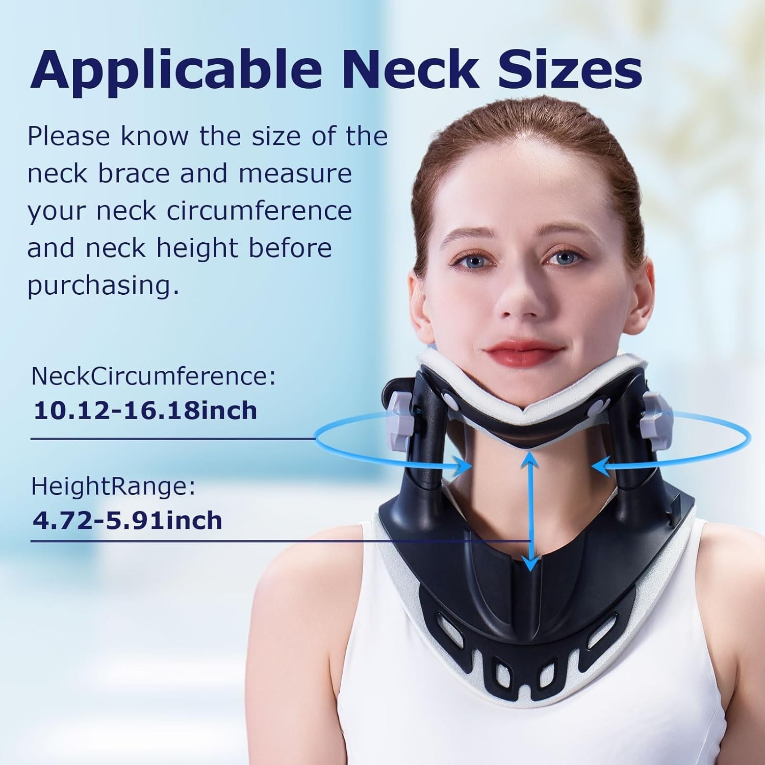 Neck Stretcher Cervical Traction, Neck Braces for Neck Pain and Support, Adjusta