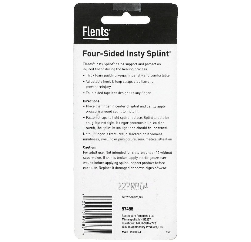 5 Pack -Insty Splint, Four-Sided – L – 1 CT Each
