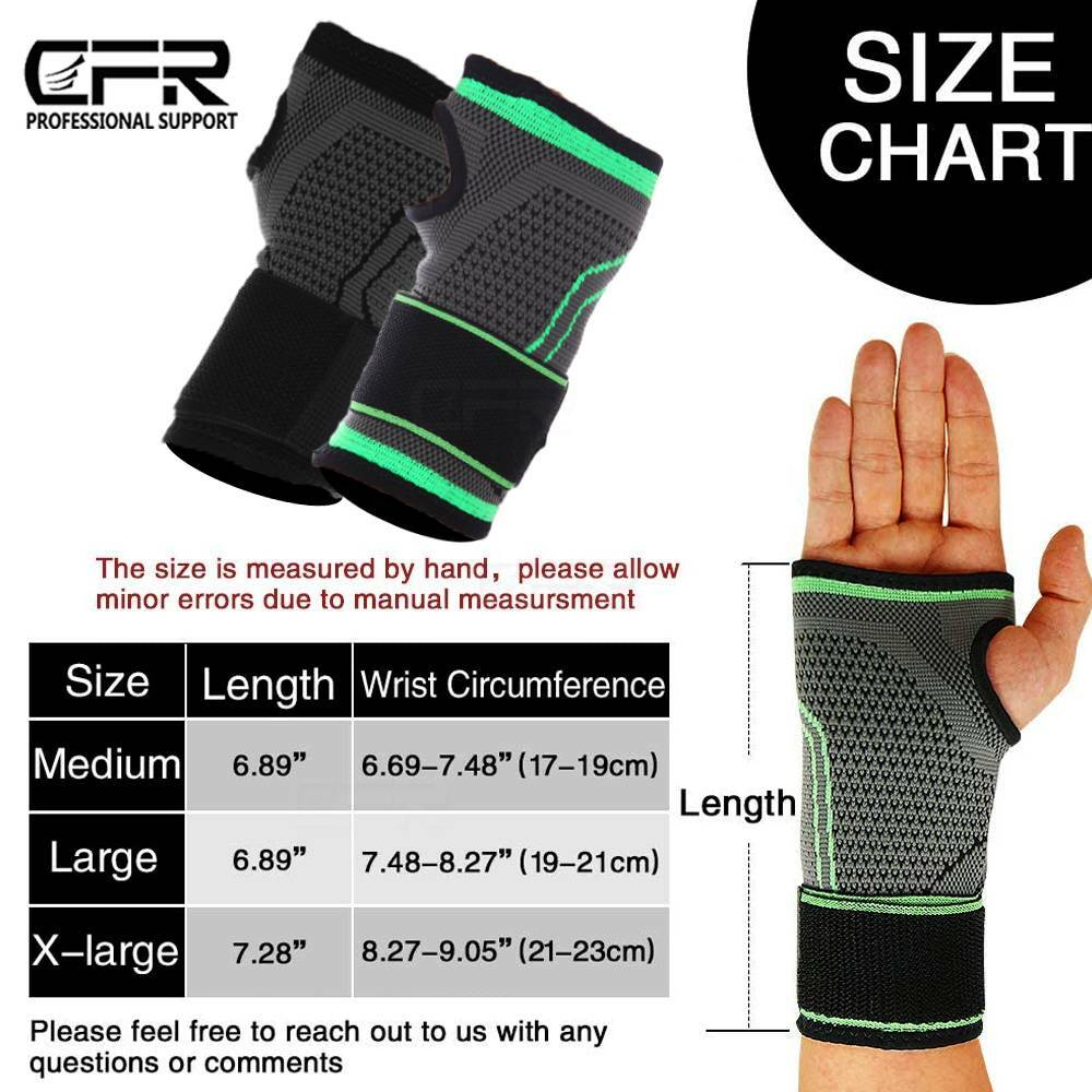 Compression Wrist Brace Support Gloves Arthritis Pain Relief Carpal Tunnel Hand