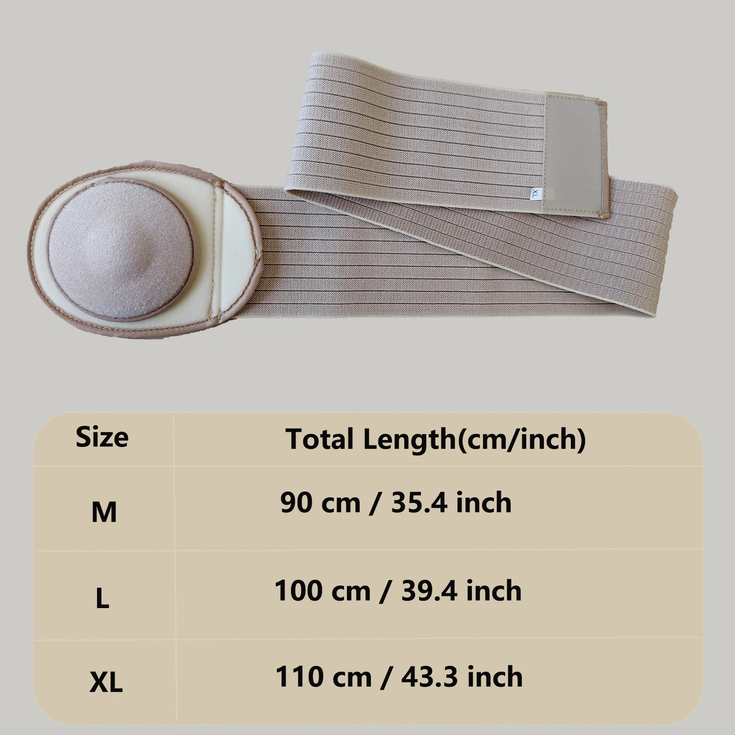 Umbilical Hernia Belt,Abdominal Support Binder with Compression Pad,For Navel Ve