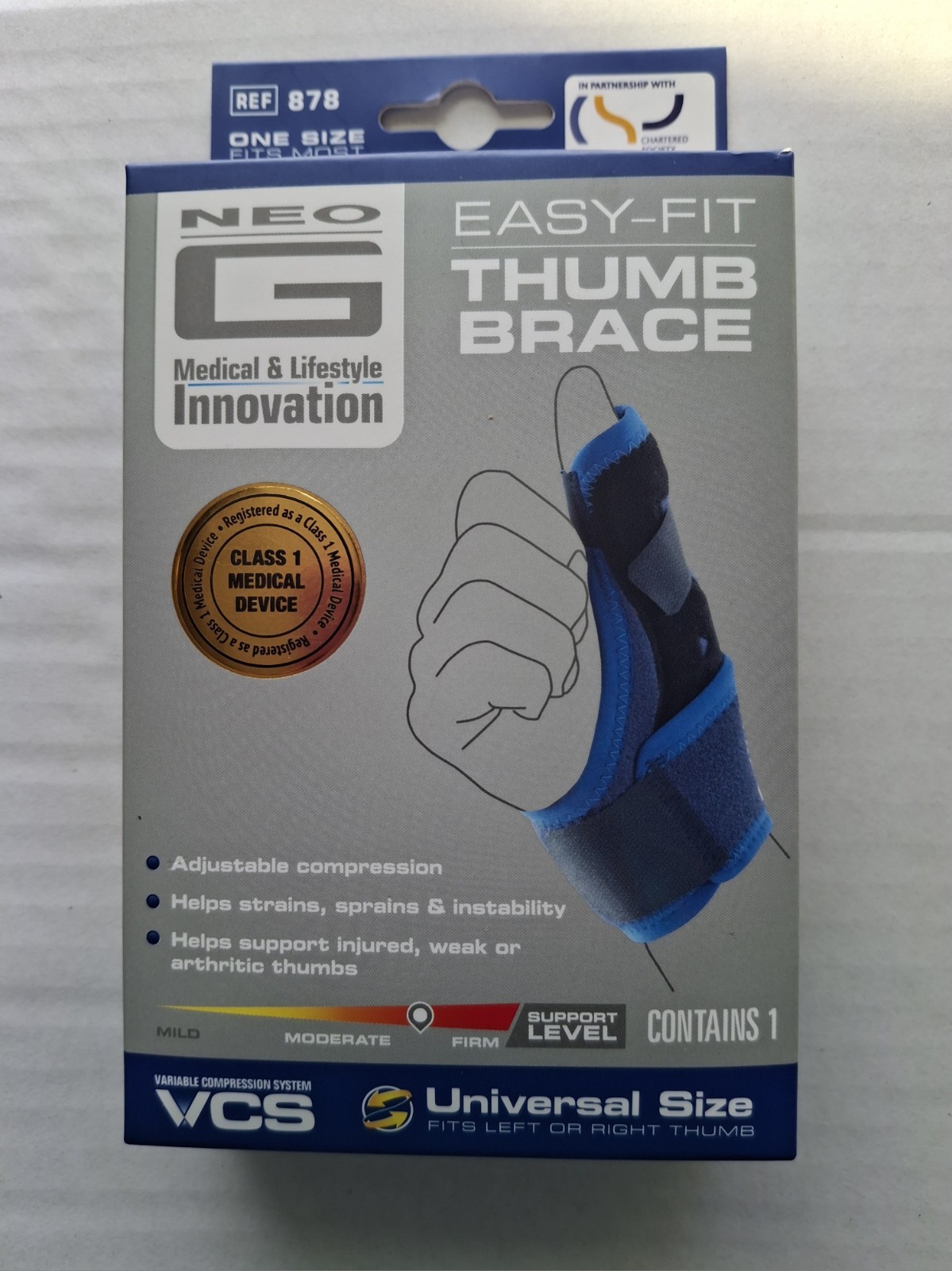 Neo G Medical & Lifestyle Innovation Easy-Fit Thumb Brace Universal Size