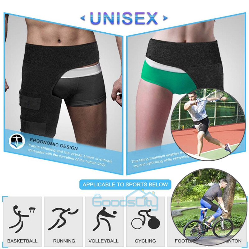 Adjustable Sciatica Brace, Ortho Wrap Hip Brace ,Unisex Universal, Left or Right