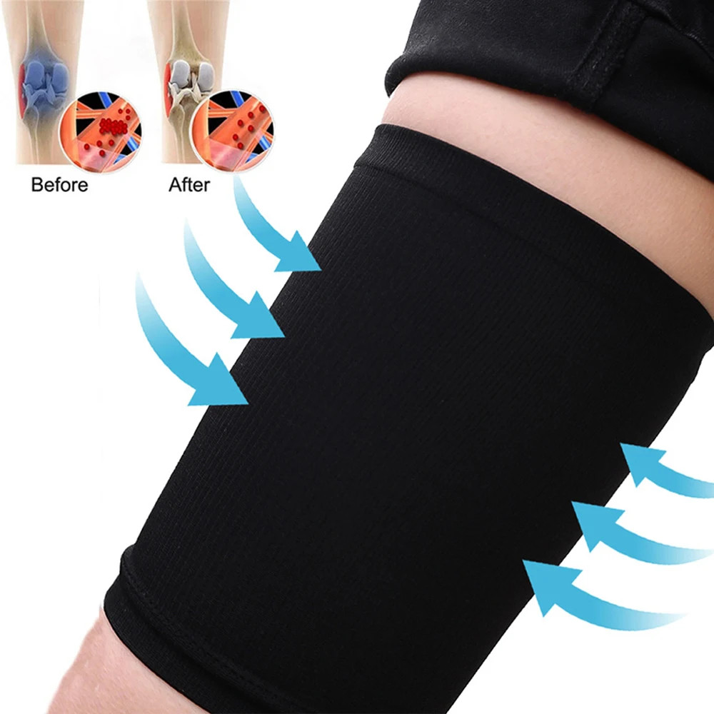 1Pair Sport Compression Upper Leg Sleeve for Women Men – Thigh & Hamstring Compr
