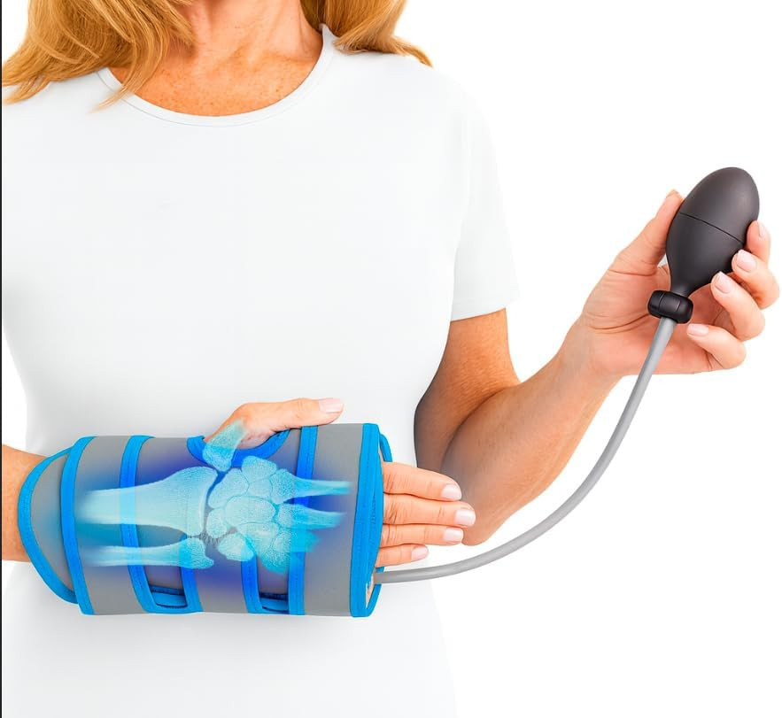 Wrist Ice Pack Wrap with Compression for Carpal Tunnel Relief – Hand Brace with