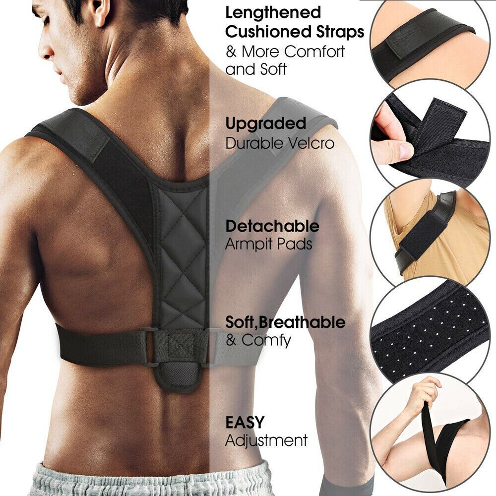Adjustable Back Posture Corrector Back Clavicle Support Belt For Men and Women