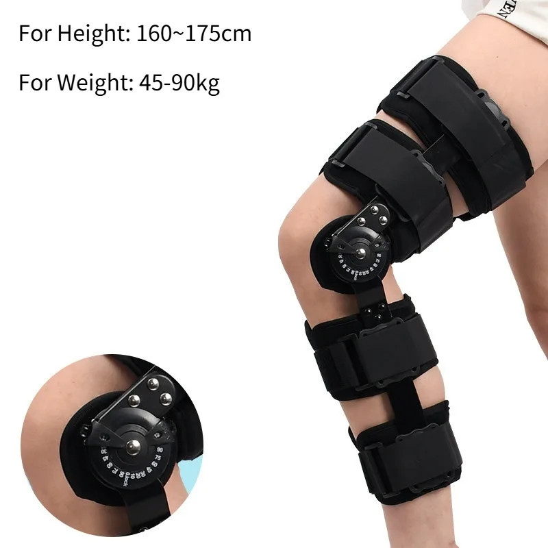 Model Orthopedic Support Stabilizer after Surgery Adjustable Hinged Knee Brace K