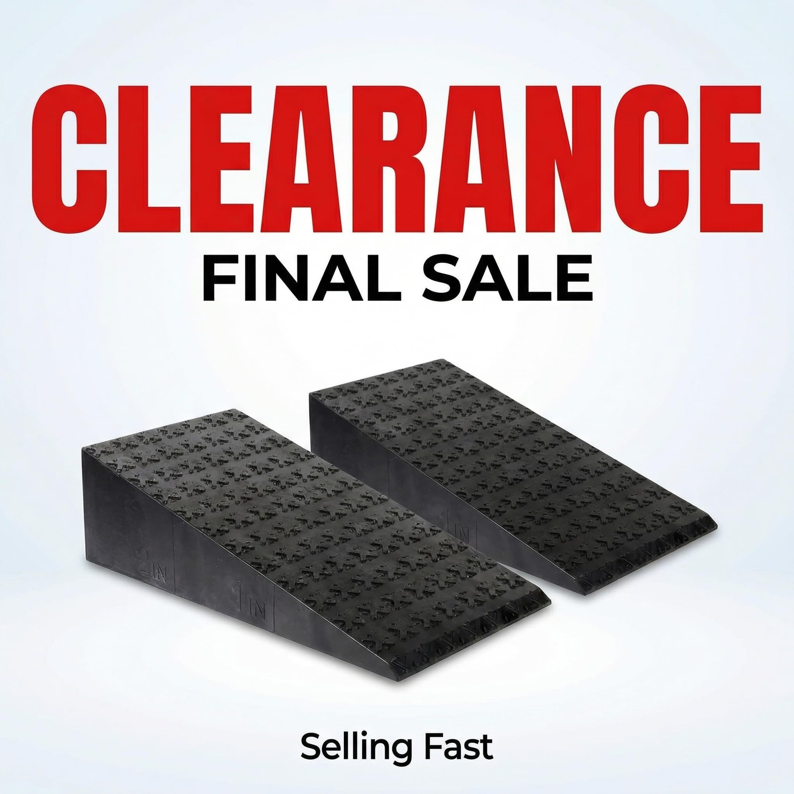2 PCS Squat Wedge – Durable Slant Board for Calf Stretching, Can Black