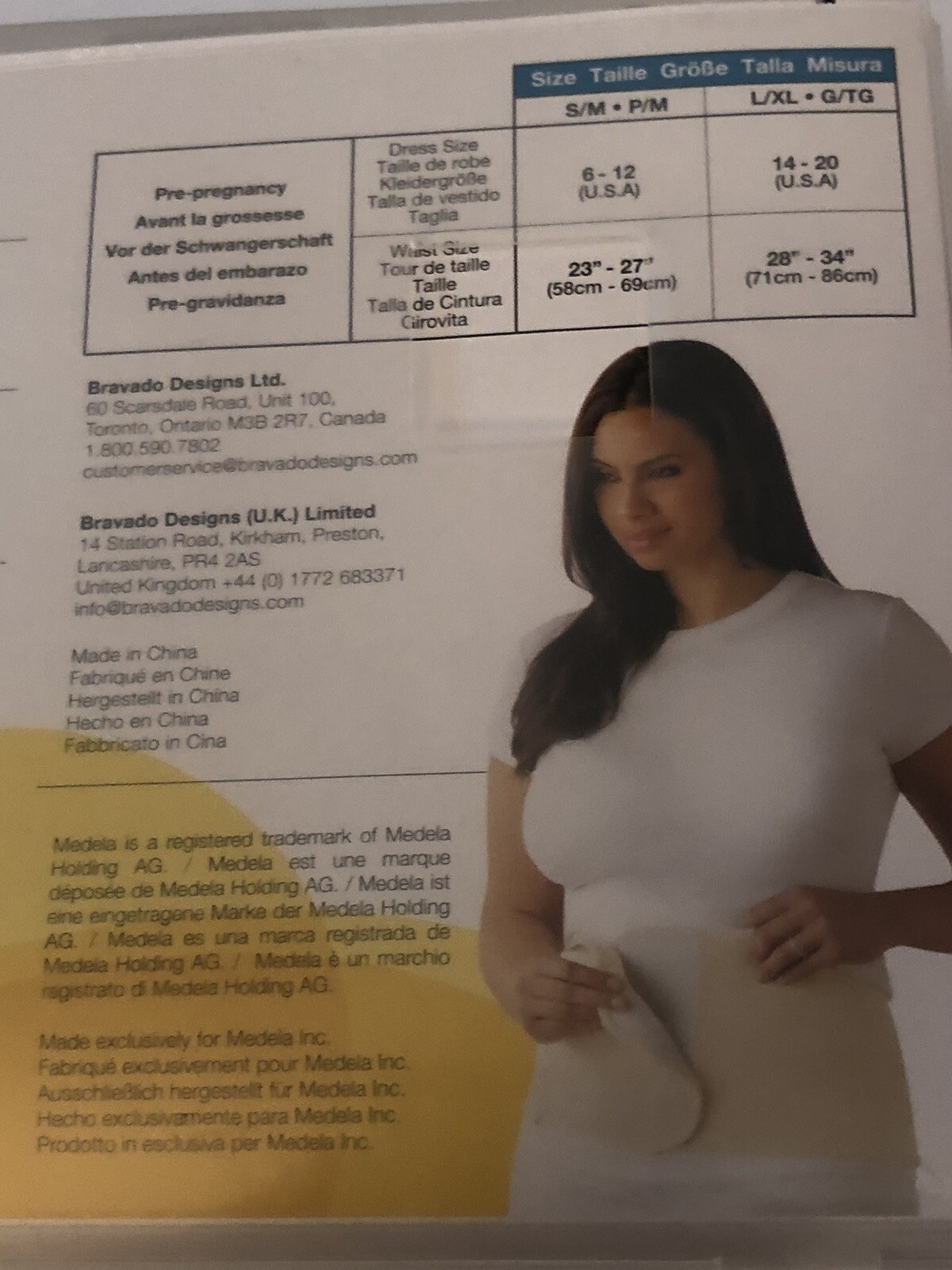 Medela Postpartum Abdominal Support Band. New. L/XL-G/TG.