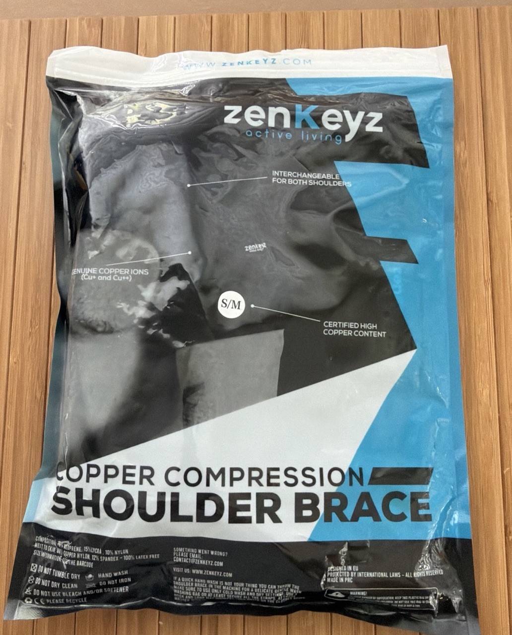 Zenkeyz Unisex Neoprene Adjustable Shoulder Brace size S/M