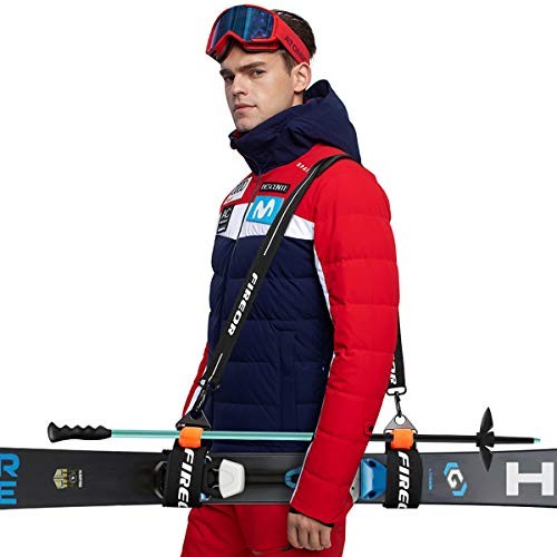 Ski Carrier Strap, Snowboard, Pole and Boot Carry Sling Strap Full Metal Buckle
