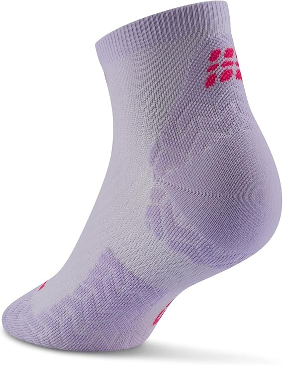 CEP Core Run Ultralight Low Cut Ankle Socks (Lilac-Pink) Large Blister-Free Runn