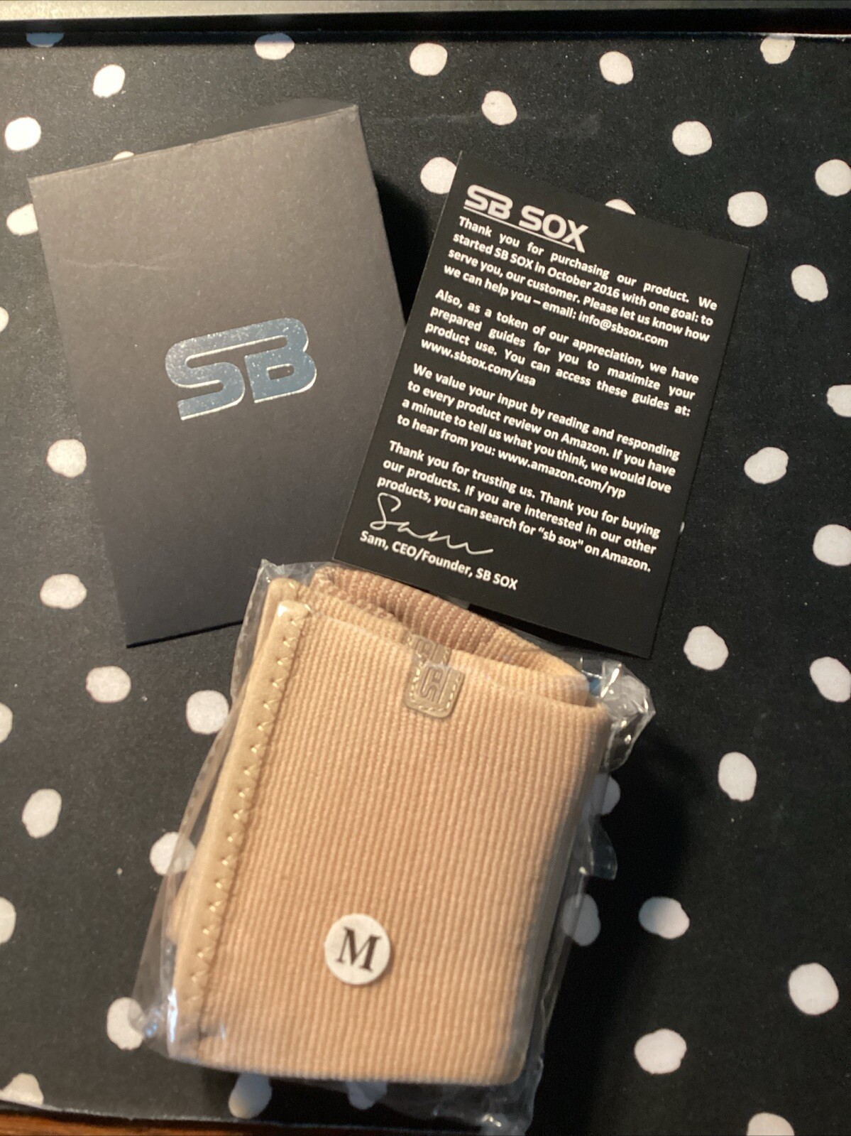 SB SOX NEW Compression Ankle Sleeves Color Beige Size Med 12-13” Circumference