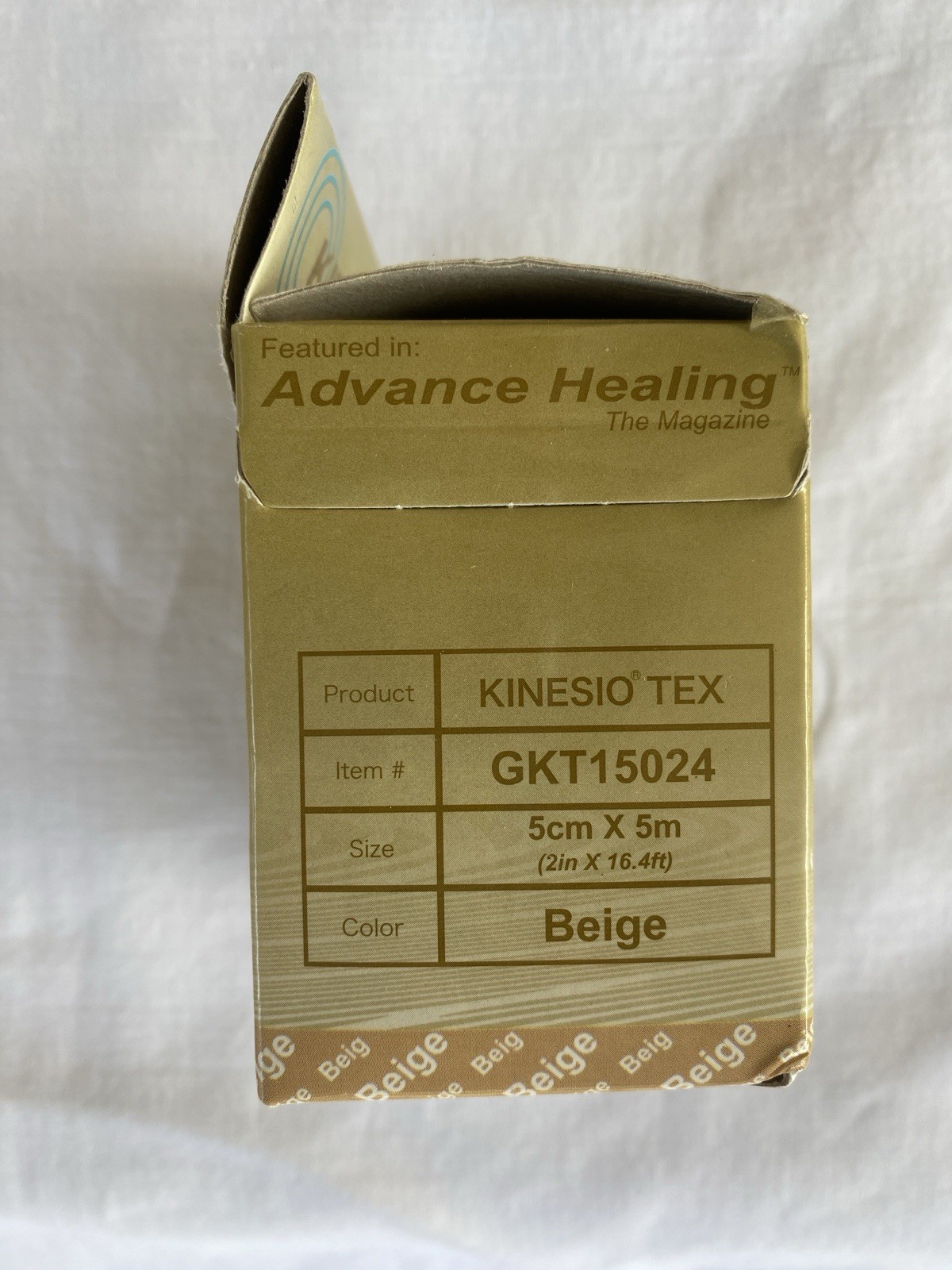 NEW Kinesio Tex Gold GKT15024 Kinesiology Tape 5cm x 5m Beige Therapeutic Taping