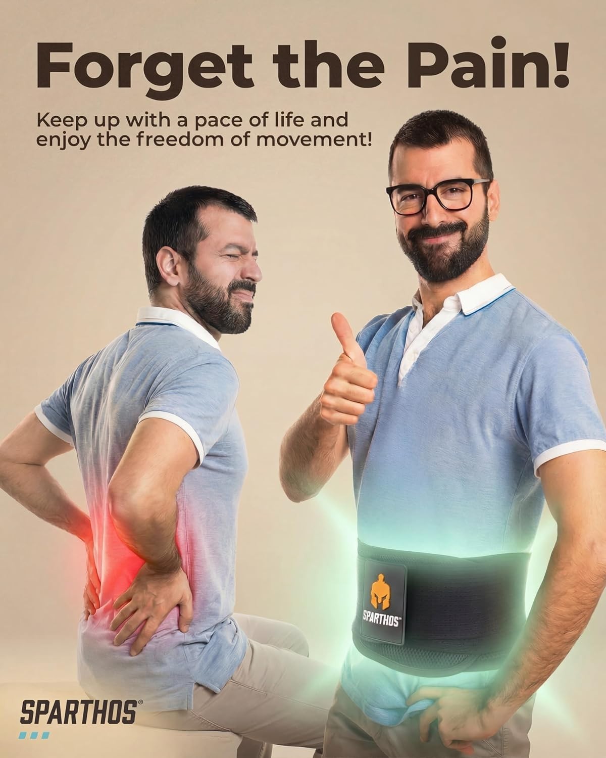 Back Brace Lower Back Pain Support Lumbar Herniated Disc Sciatica Scoliosis