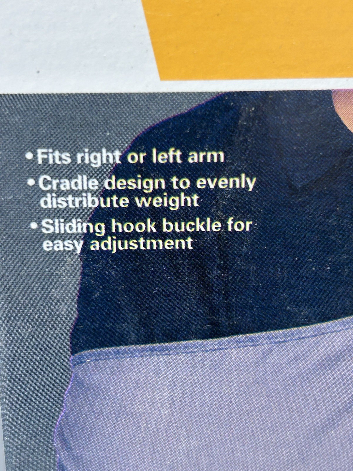 Champion Adult Arm Sling Right Or Left Arm Slide Buckle Gray fabric One Size