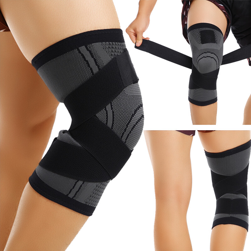 Knee Sleeve Compression Brace Support Sport Running Arthritis Joint Pain Relief