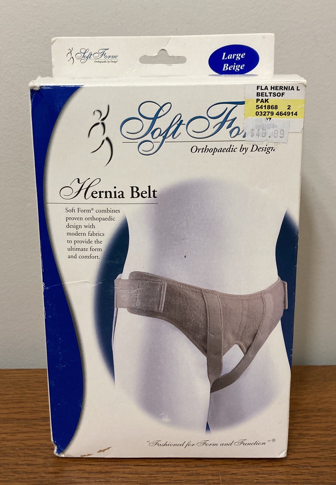 FLA Soft Form Hernia Belt Beige Size Large NIB
