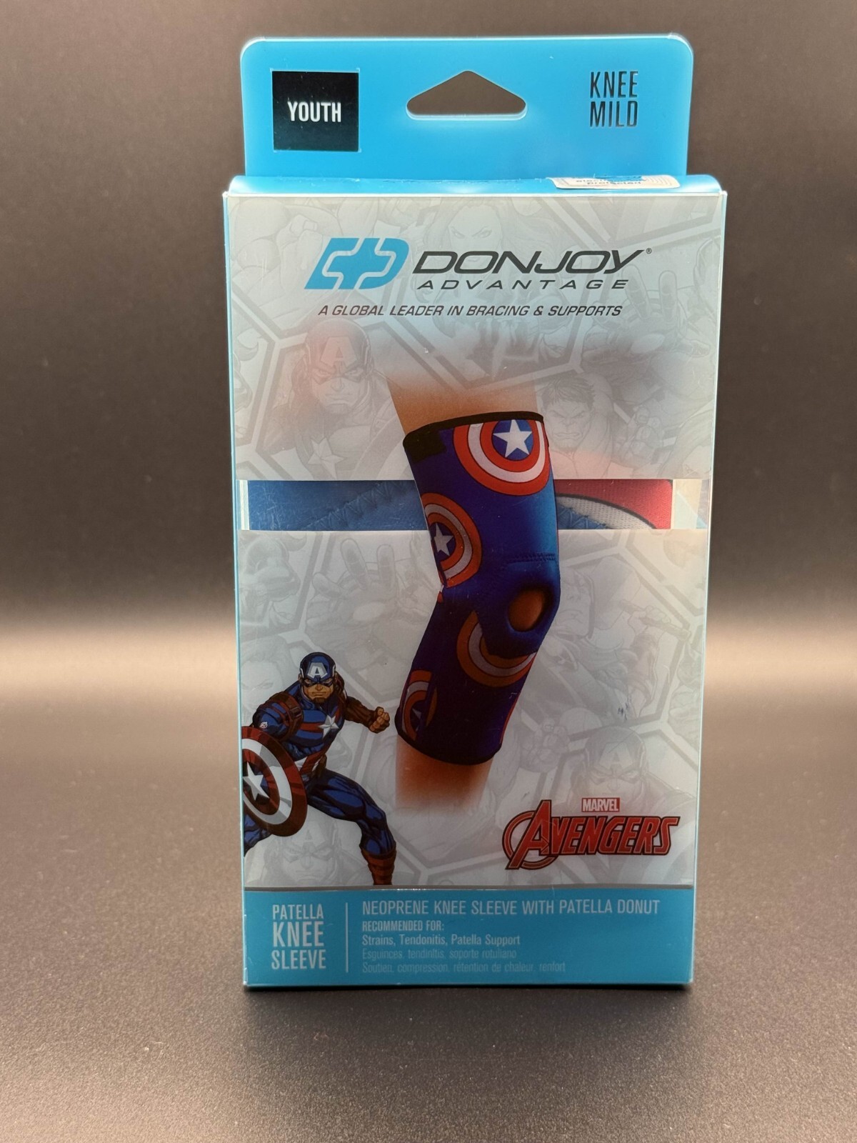 DonJoy Avengers Neoprene Patella Knee Sleeve Youth Size